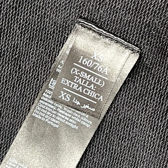 All‎ Saints XS Black 100% Cotton Wrap Cardigan Sweater - Picture 6 of 11